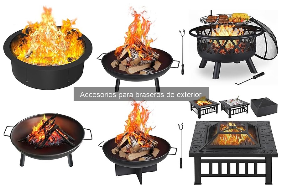 Tipos de accesorios para braseros de exterior que necesitas