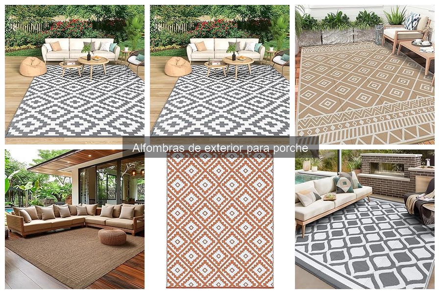 Tipos de alfombras de exterior para porche: características y diseños