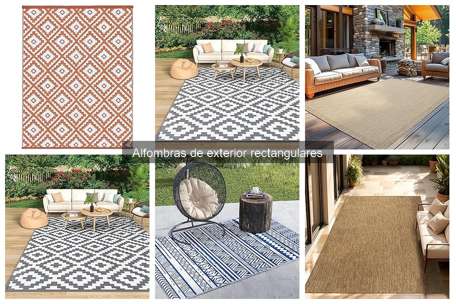Tipos de alfombras de exterior rectangulares para tu hogar