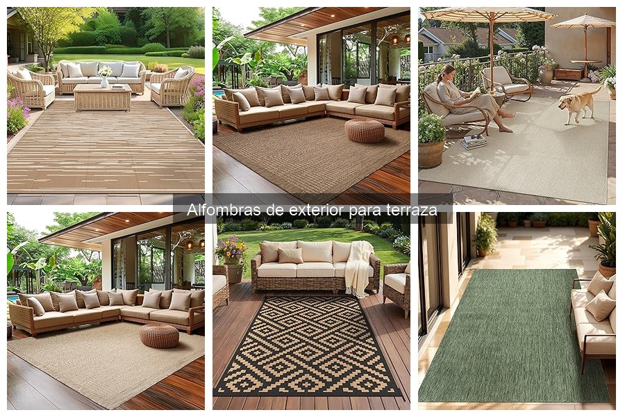 Tipos de alfombras de exterior y sus usos para tu terraza