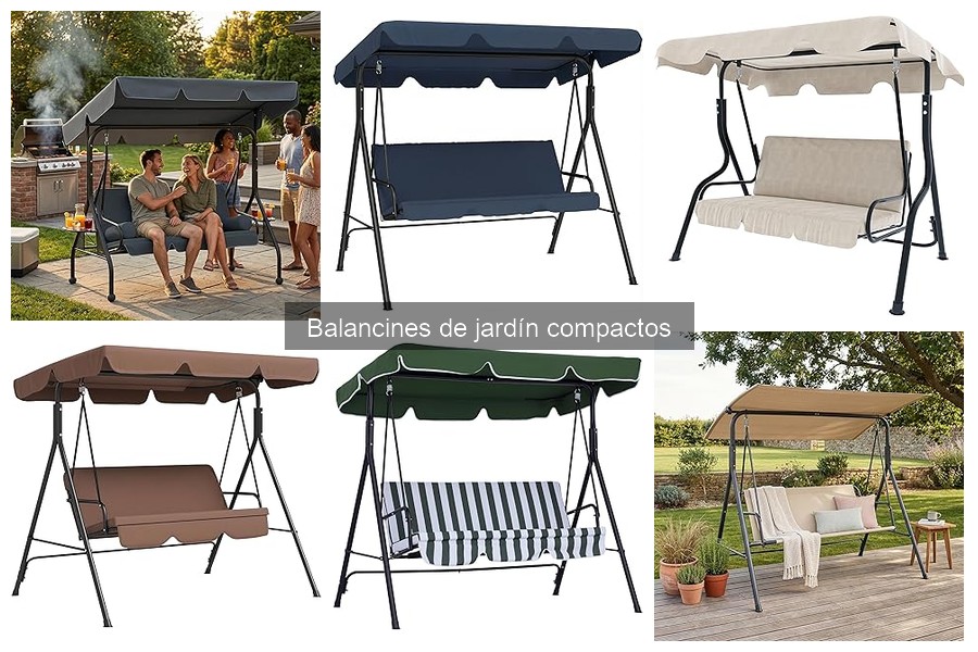 Tipos de balancines de jardín compactos para tu patio