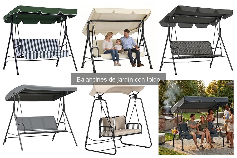 Tipos de balancines de jardín con toldo para tu patio