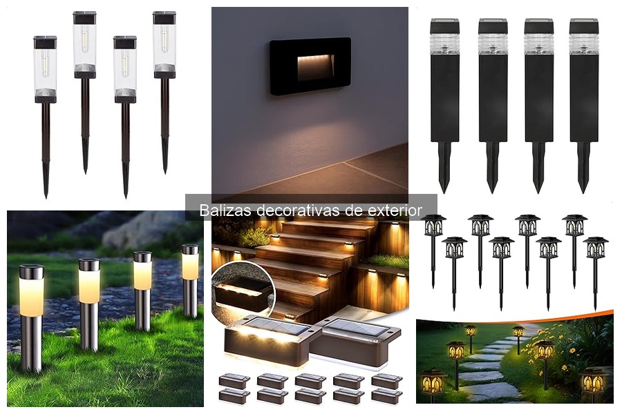 Tipos de balizas decorativas para exteriores: Guía completa