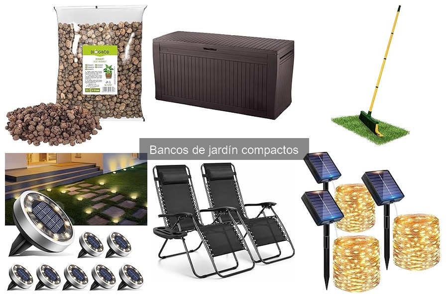 Tipos de bancos de jardín compactos para tu hogar