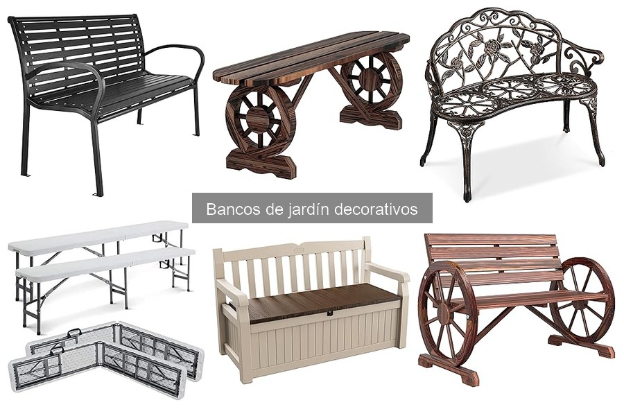 Tipos de bancos de jardín decorativos para tu espacio exterior