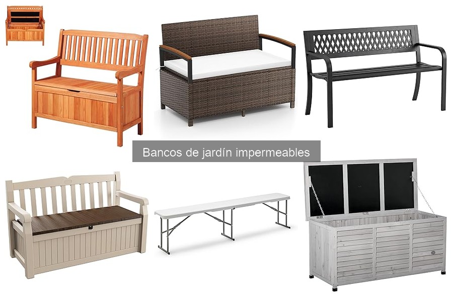 Tipos de bancos de jardín impermeables: guía completa