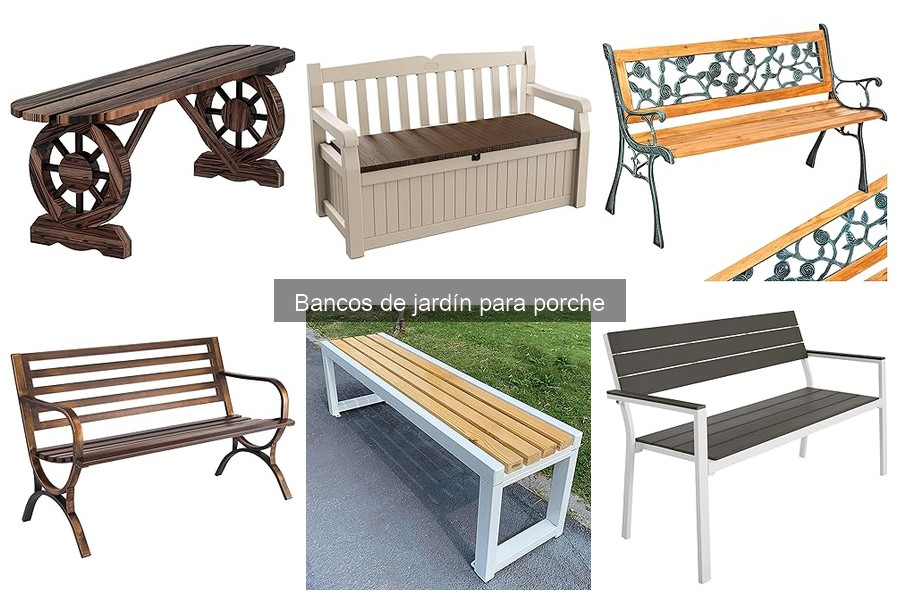 Tipos de bancos de jardín para porche y sus características