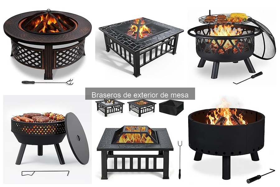Tipos de braseros de exterior de mesa para disfrutar al aire libre