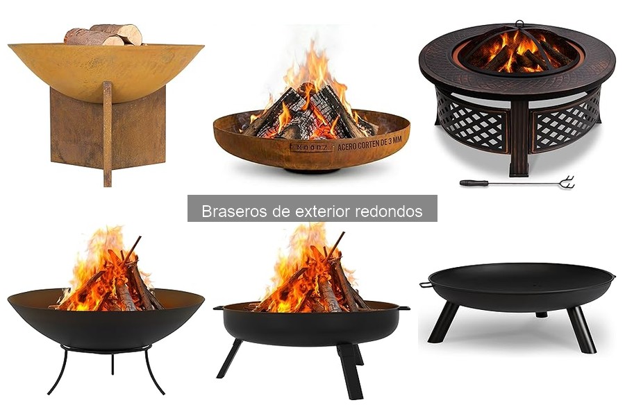 Tipos de braseros de exterior redondos: guía completa