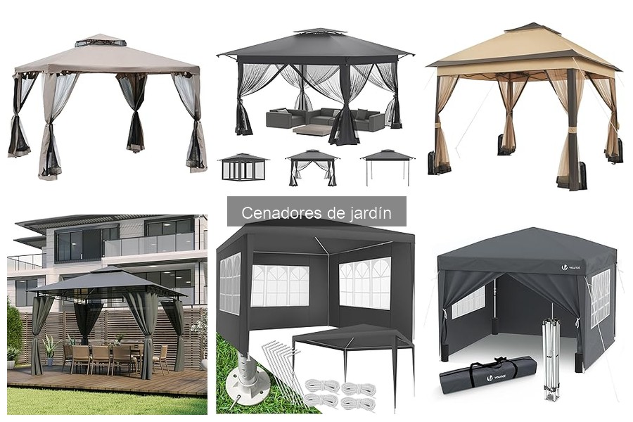 Tipos de cenadores de jardín: opciones y características