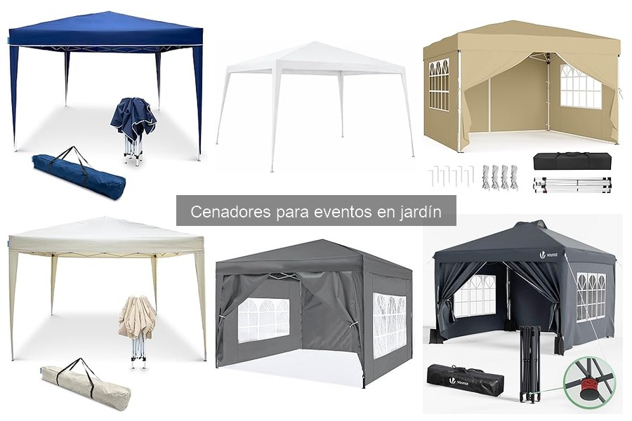 Tipos de cenadores para eventos en jardín: opciones y estilos