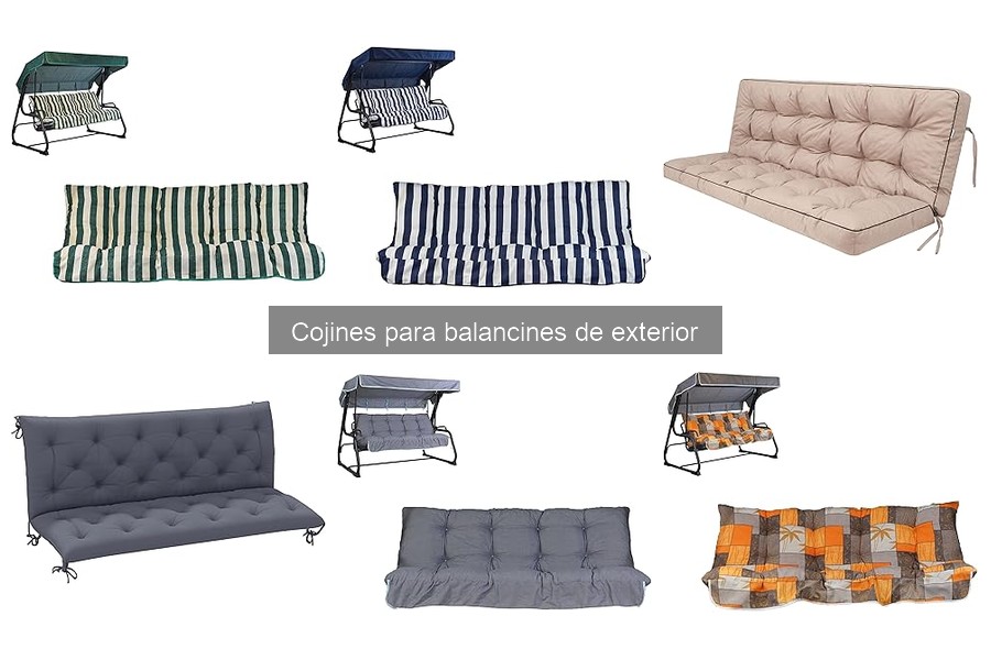 Tipos de cojines para balancines de exterior: guía completa