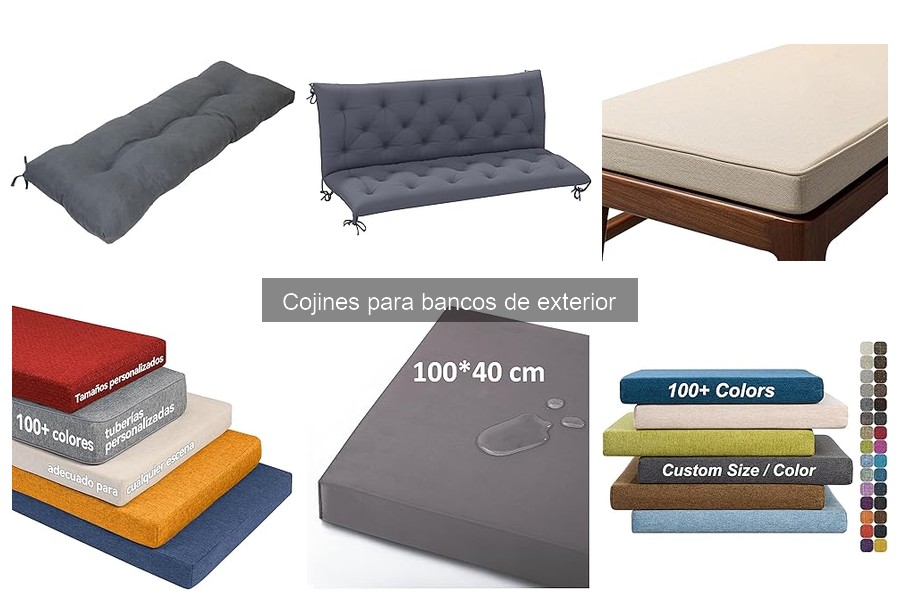 Tipos de cojines para bancos de exterior: guía completa