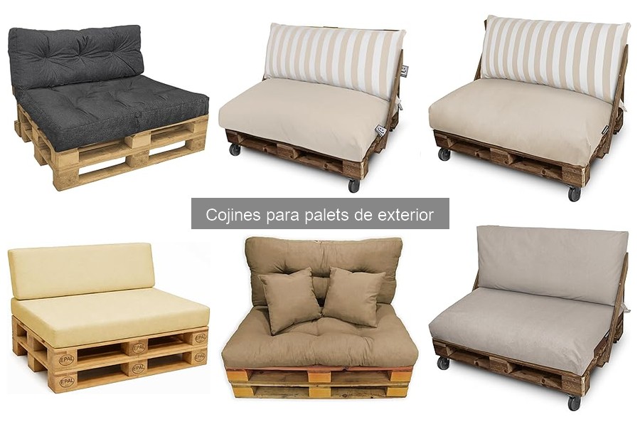 Tipos de cojines para palets de exterior: guía completa