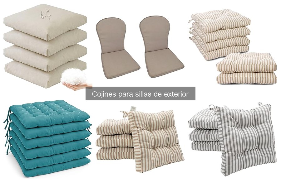 Tipos de cojines para sillas de exterior: guía completa