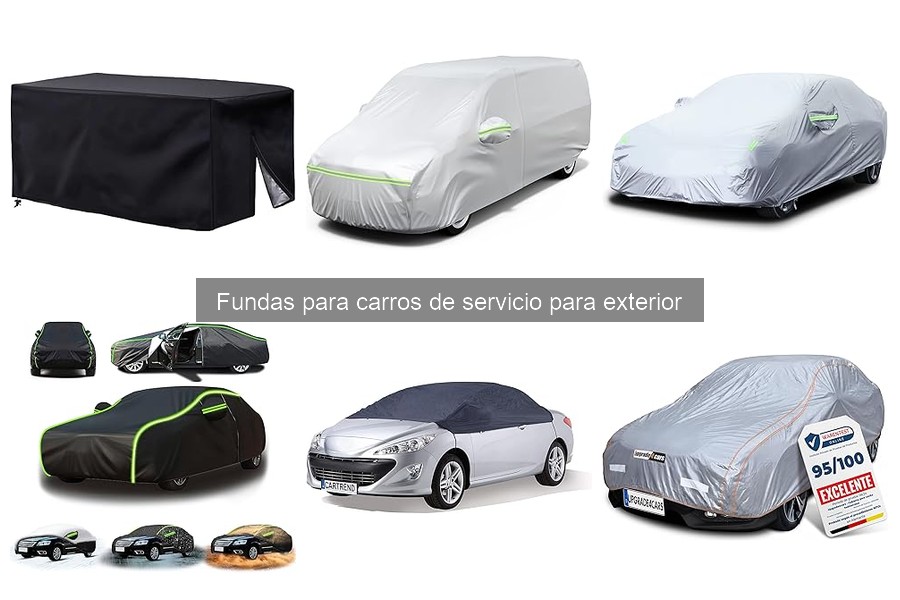 Tipos de fundas para carros de servicio en exterior
