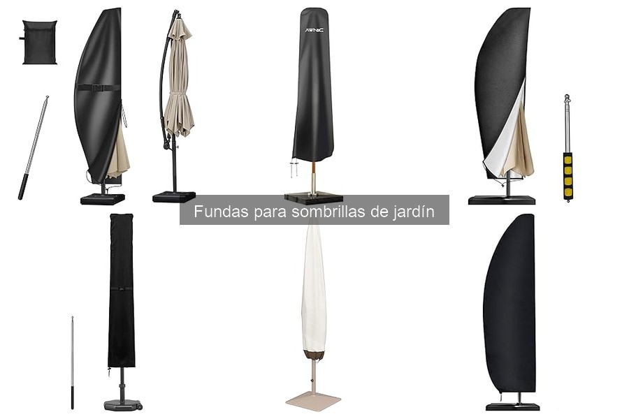 Tipos de fundas para sombrillas de jardín: guías y opciones