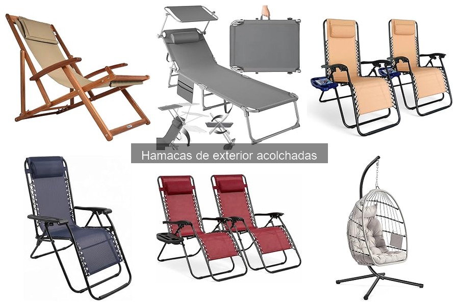 Tipos de hamacas de exterior acolchadas para tu jardín