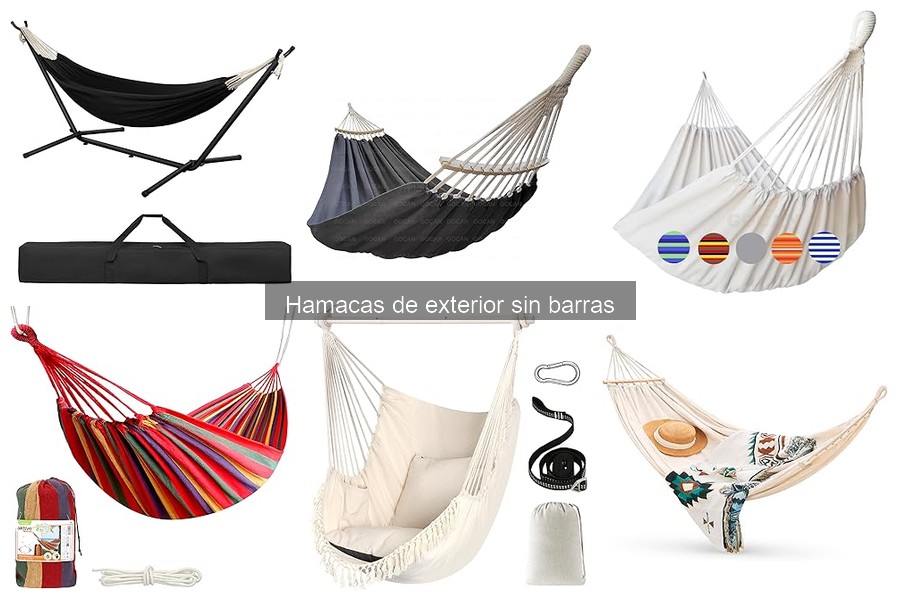 Tipos de hamacas de exterior sin barras: Guía completa