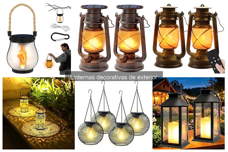 Tipos de linternas decorativas para exteriores: guía completa