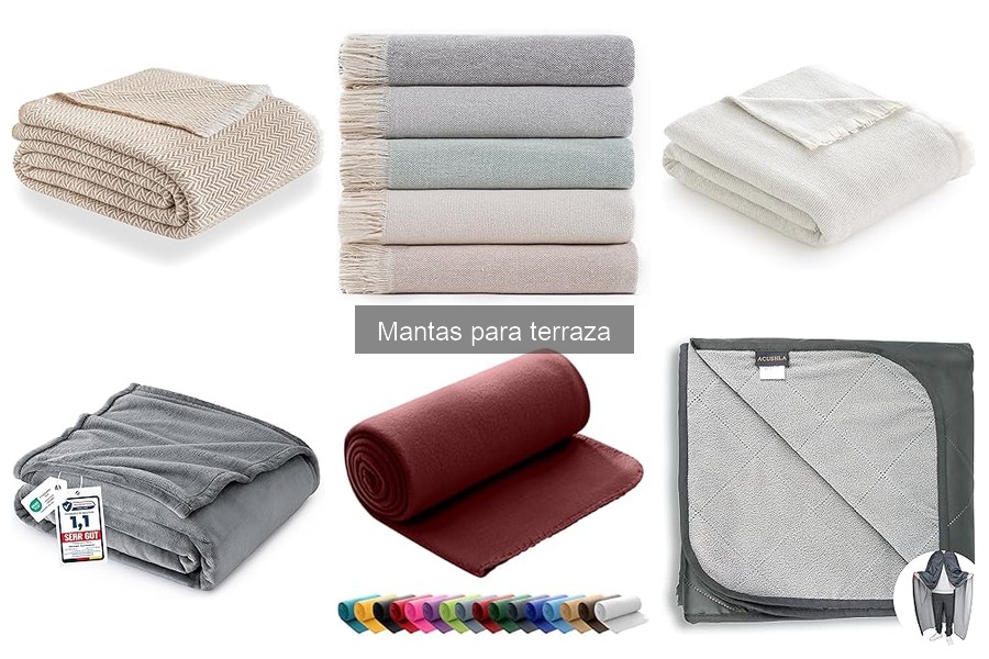 Tipos de mantas para terraza: confort y estilo al aire libre