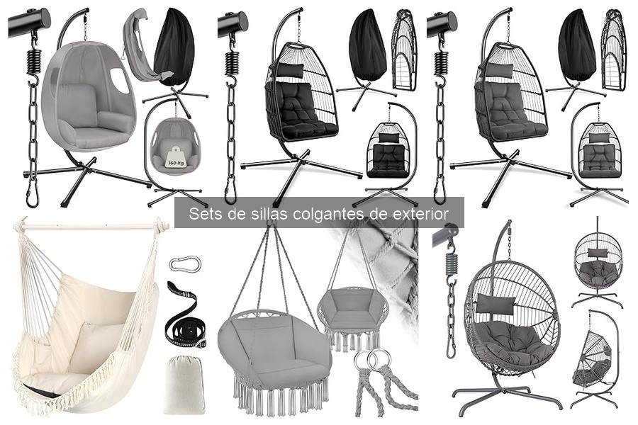Tipos de materiales para sillas colgantes de exterior