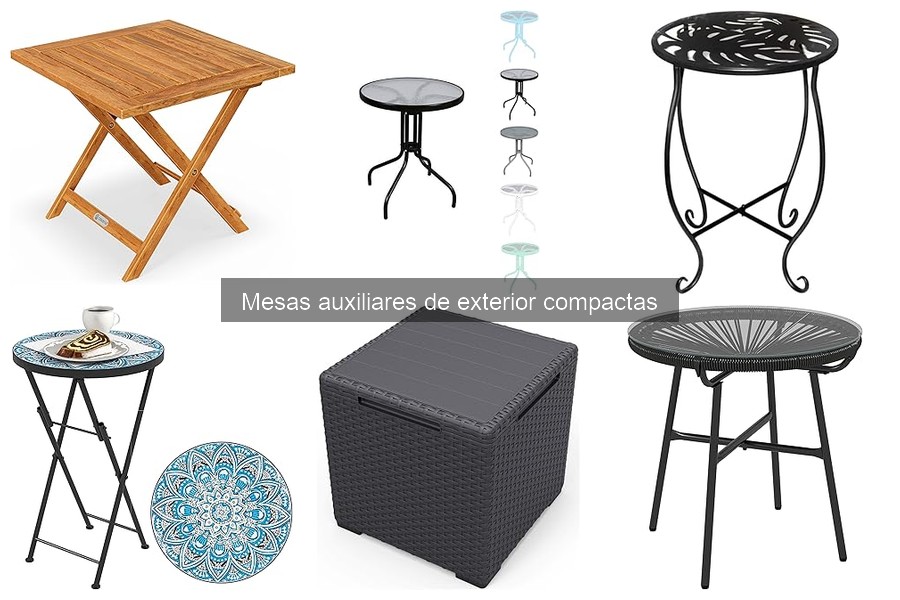 Tipos de Mesas Auxiliares Compactas para Exterior