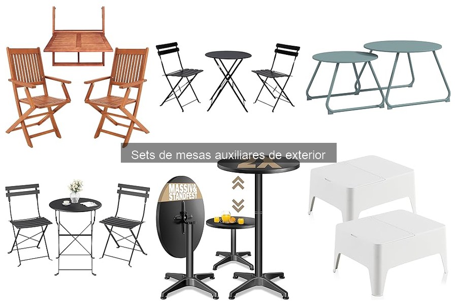 Tipos de mesas auxiliares de exterior: guía completa