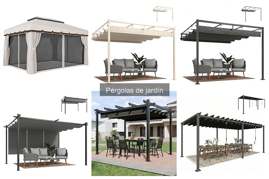 Tipos de pérgolas de jardín: materiales y estilos