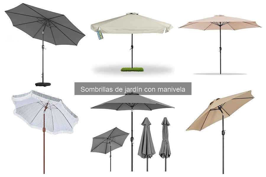 Tipos de Sombrillas de Jardín con Manivela: Guía Completa