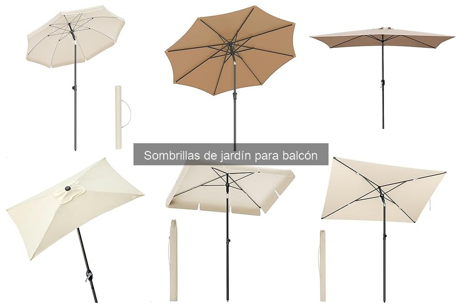 Tipos de sombrillas de jardín para balcón: guía completa