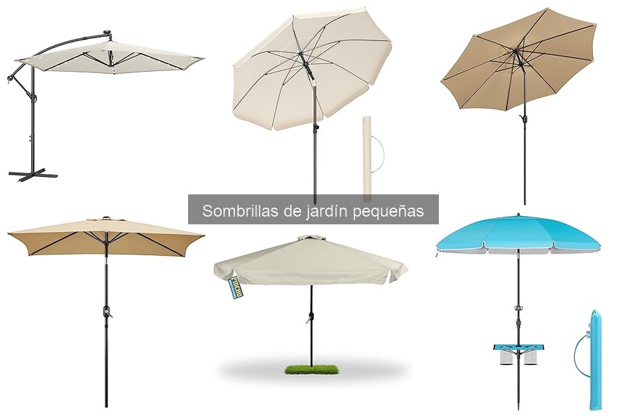 Tipos de sombrillas de jardín pequeñas y sus usos