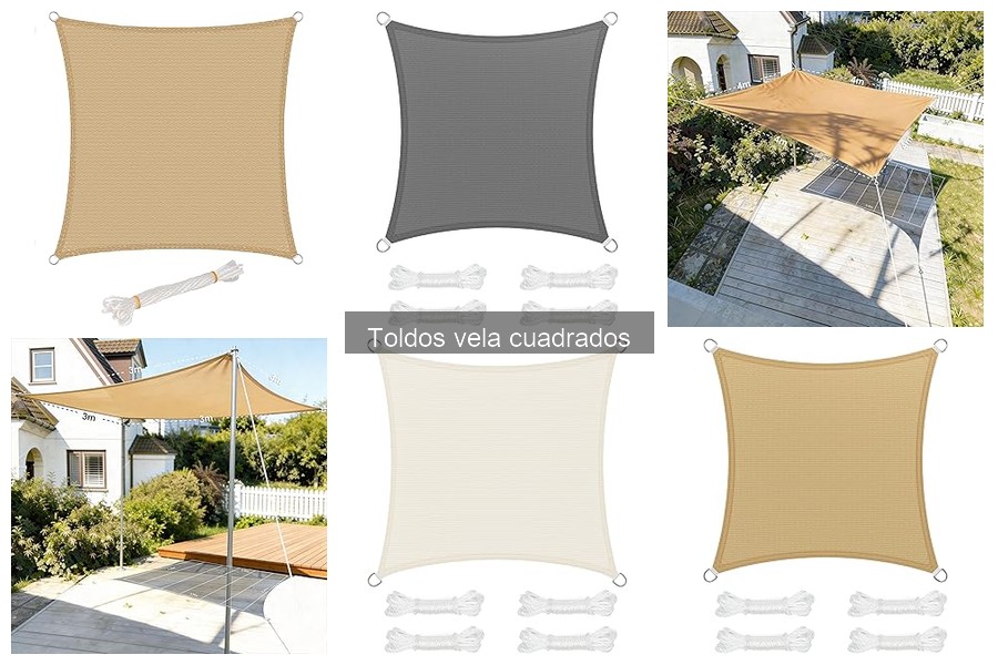 Tipos de toldos vela cuadrados: Guía para elegir el mejor