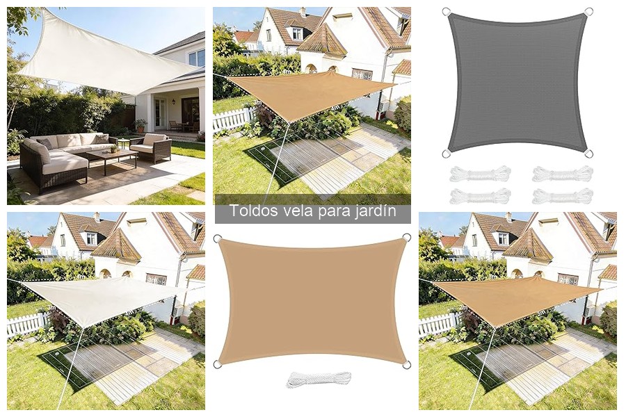 Tipos de toldos vela para jardín y sus usos específicos