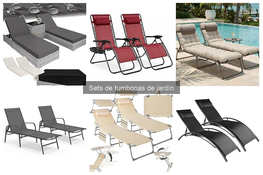 Tipos de tumbonas de jardín: diseño y material explicados