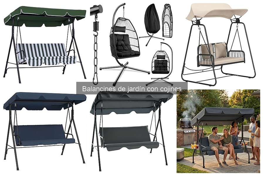 Todo sobre balancines de jardín con cojines: definición y usos