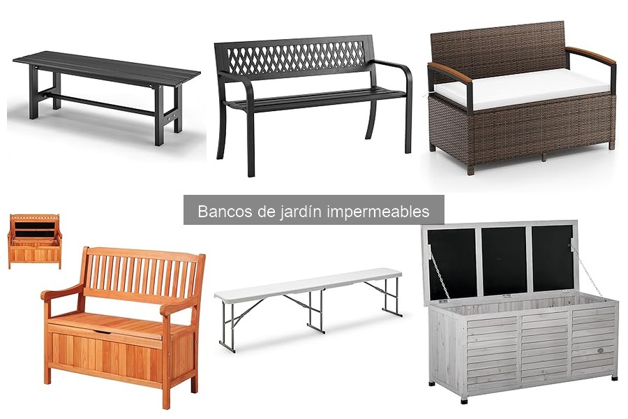 Todo sobre bancos de jardín impermeables: características y materiales