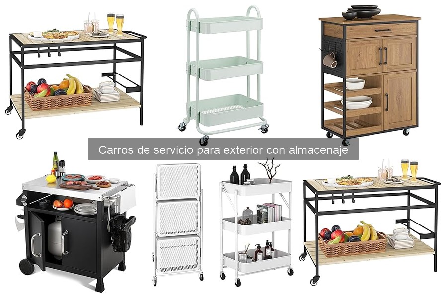 Todo sobre los carros de servicio para exterior: características y usos