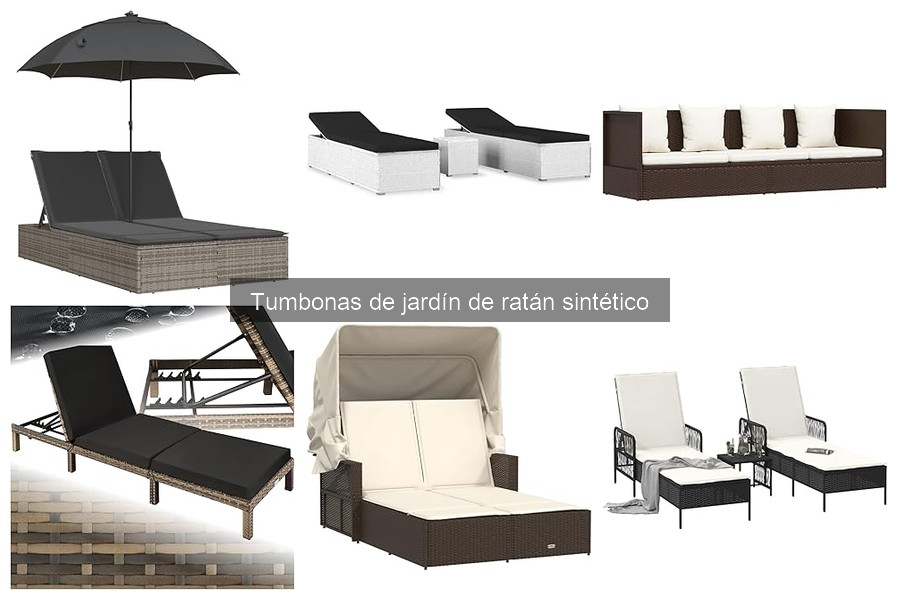 Tumbonas de jardín de ratán sintético económicas: dónde comprarlas
