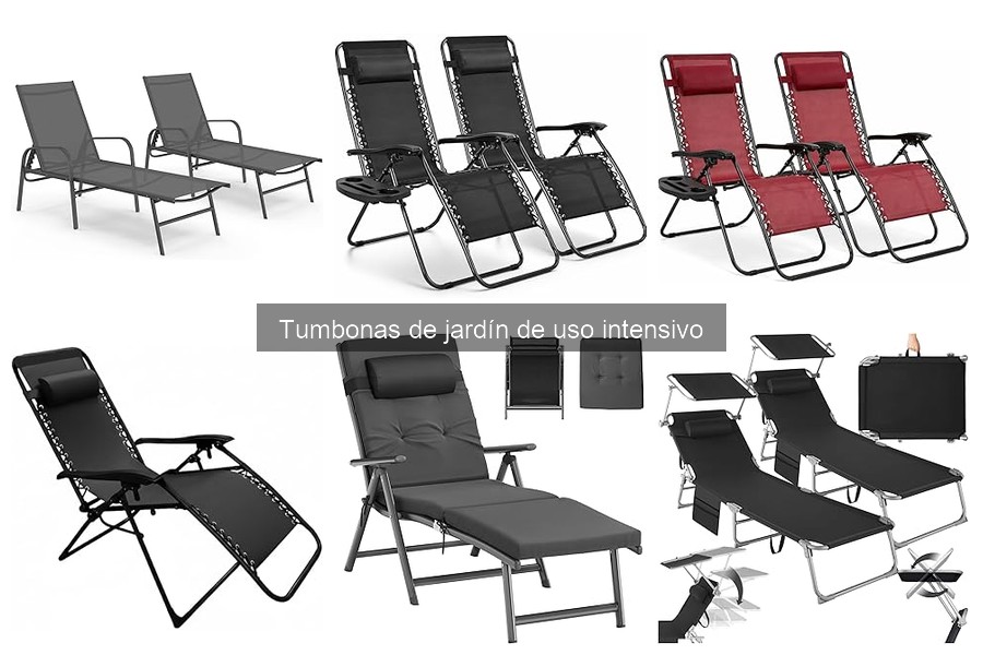 Tumbonas de jardín de uso intensivo: características y ventajas