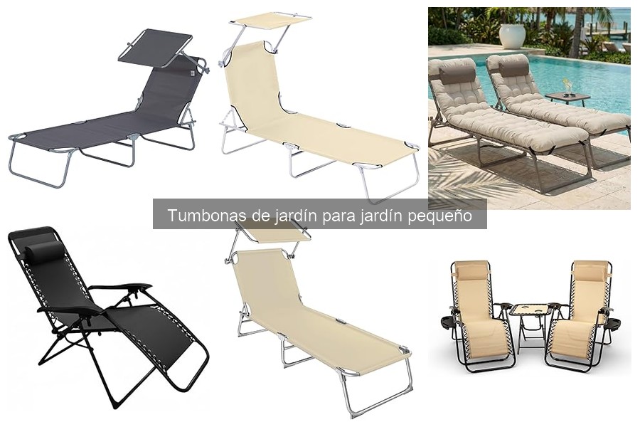 Tumbonas de jardín económicas para espacios reducidos