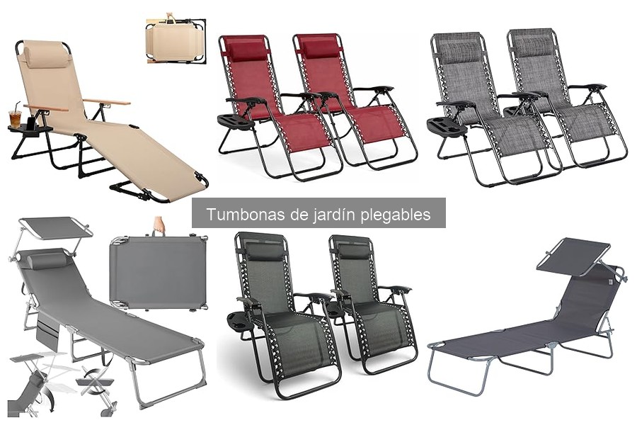 Tumbonas de jardín plegables: las mejores ofertas y precios