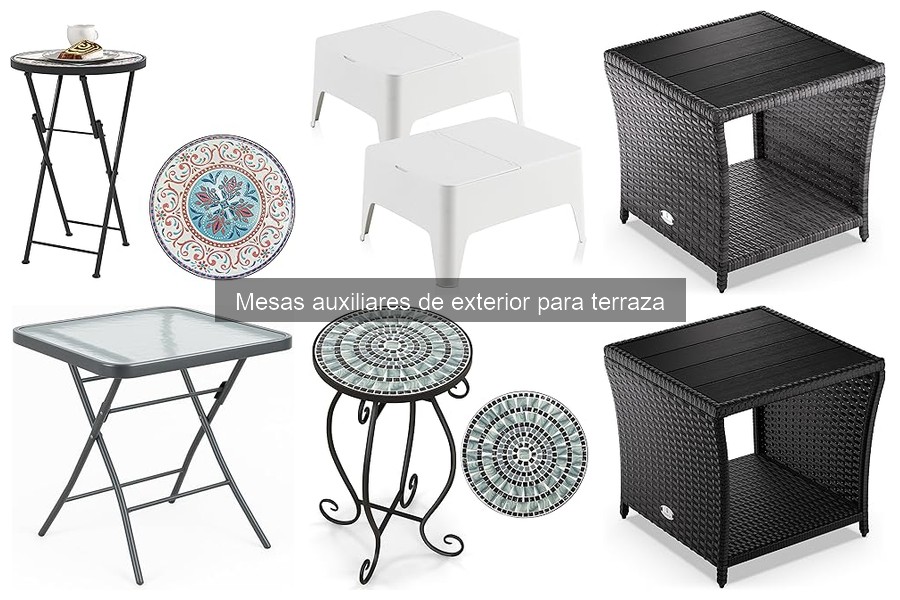 Uso y mantenimiento de mesas auxiliares de exterior