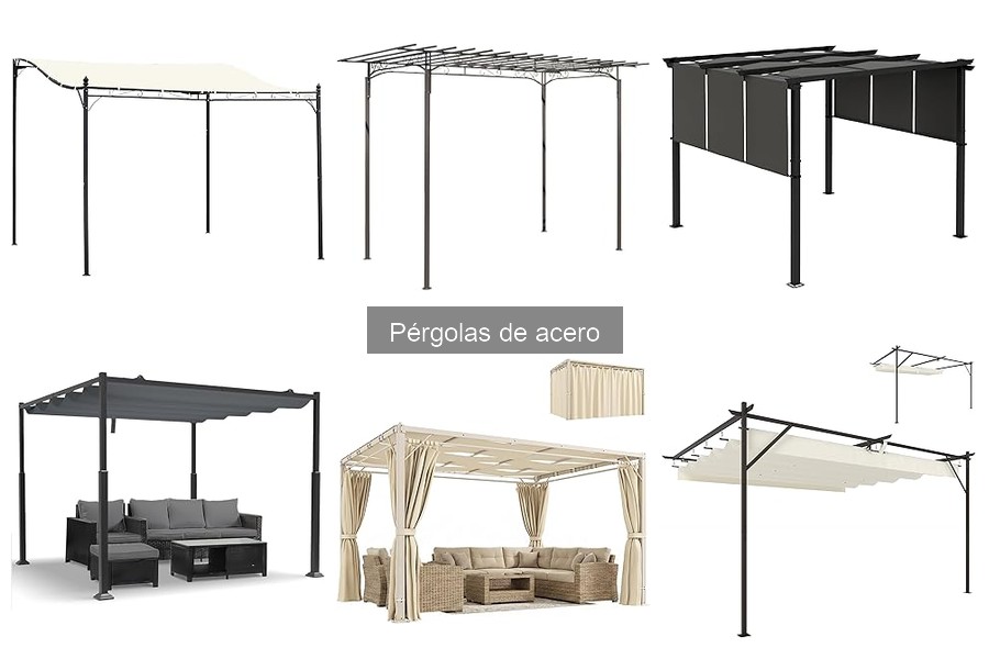 Ventajas de las pérgolas de acero frente a otros materiales