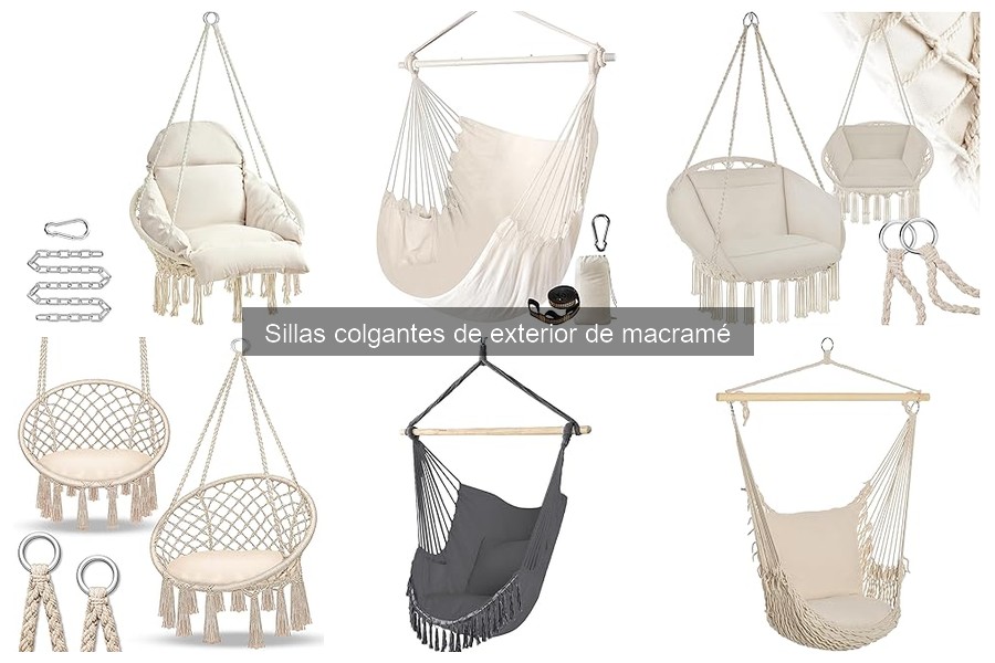 Ventajas de las sillas colgantes de macramé en exterior