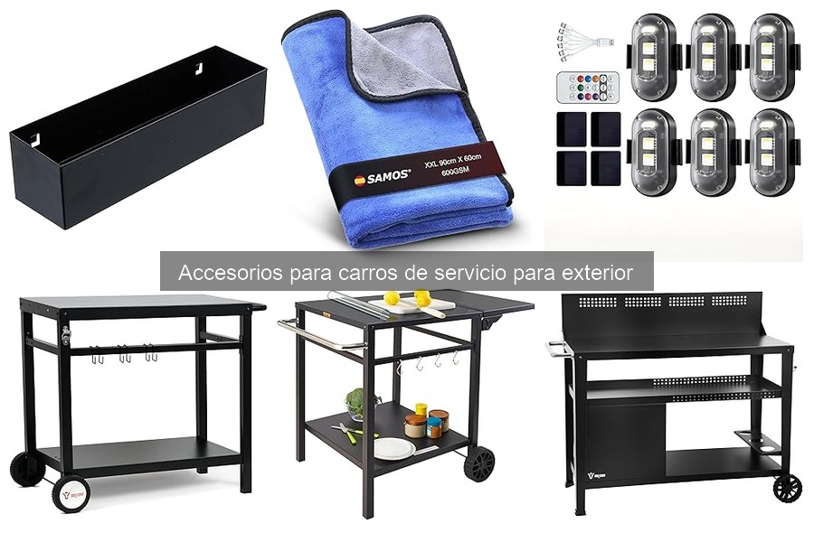 Ventajas de los accesorios para carros de servicio en exterior