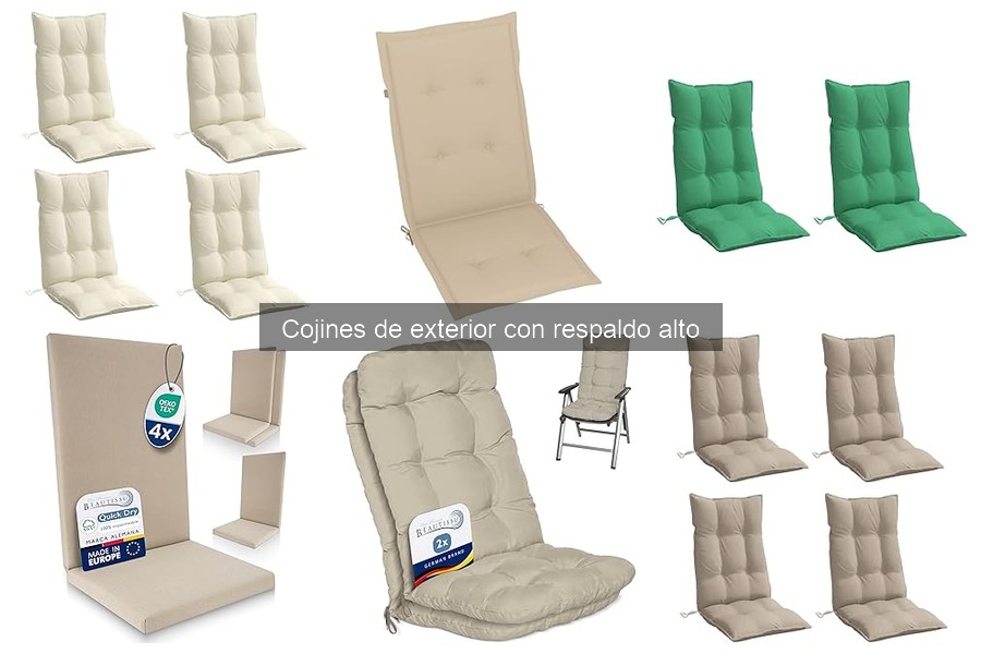 Ventajas de los cojines de exterior con respaldo alto
