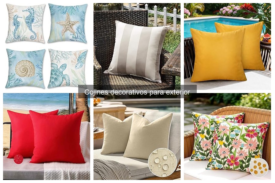 Ventajas de los cojines decorativos para exteriores