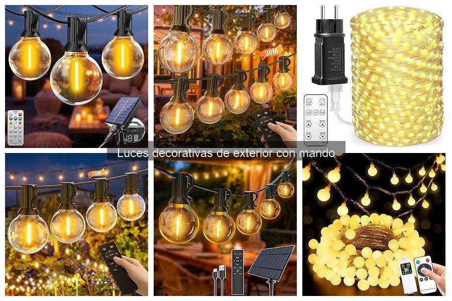 Ventajas de Luces Decorativas de Exterior con Mando