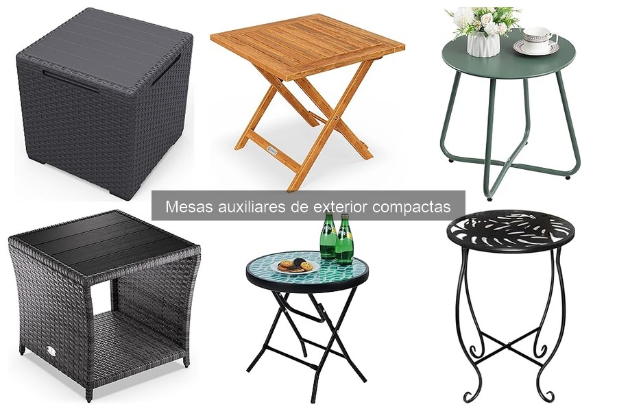 Ventajas de Mesas Auxiliares de Exterior Compactas